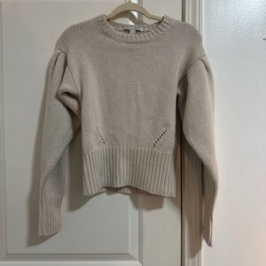 Autumn Cashmere Light Tan Crew Neck Sweater